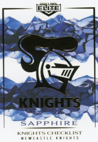 2021 NRL Elite Sapphire Mojo - MS064 Newcastle Knights Checklist