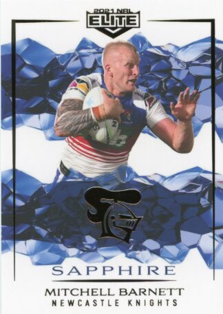 2021 NRL Elite Sapphire Mojo - MS065 Mitchell Barnett Newcastle Knights