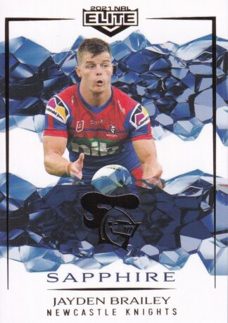 2021 NRL Elite Sapphire Mojo - MS066 Jayden Brailey Newcastle Knights