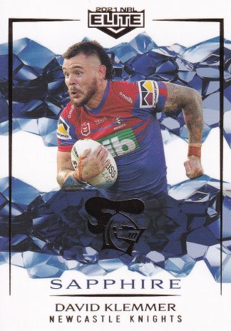 2021 NRL Elite Sapphire Mojo - MS068 David Klemmer Newcastle Knights
