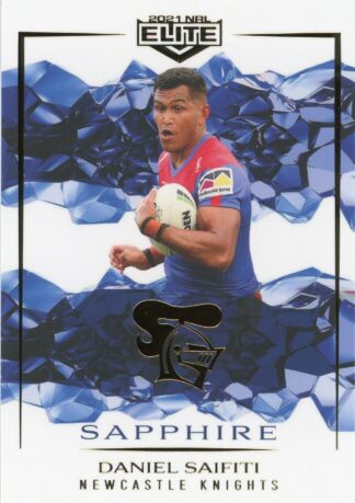 2021 NRL Elite Sapphire Mojo - MS071 Daniel Saifiti Newcastle Knights