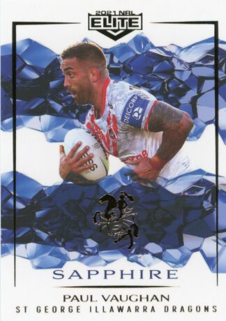 2021 NRL Elite Sapphire Mojo - MS117 Paul Vaughan St George Illawarra Dragons