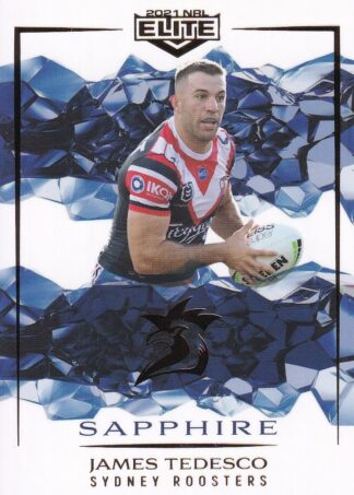 2021 NRL Elite Sapphire Mojo - MS124 James Tedesco Sydney Roosters