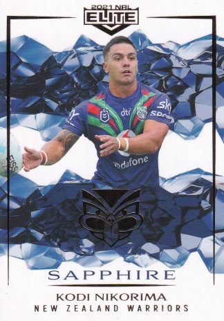 2021 NRL Elite Sapphire Mojo - MS134 Kodi Nikorima Warriors