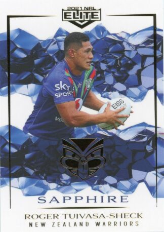 2021 NRL Elite Sapphire Mojo - MS135 Roger Tuivasa-Sheck Warriors