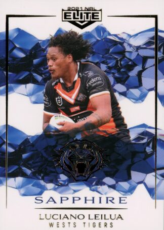 2021 NRL Elite Sapphire Mojo - MS139 Luciano Leilua Wests Tigers