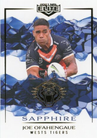2021 NRL Elite Sapphire Mojo - MS142 Joe Ofahengaue Wests Tigers