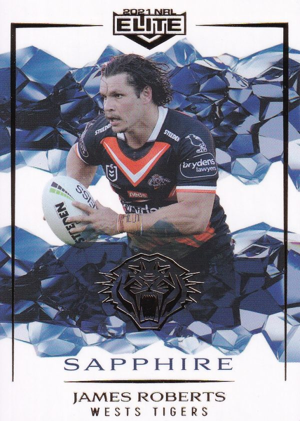 2021 NRL Elite Sapphire Mojo - MS143 James Roberts Wests Tigers