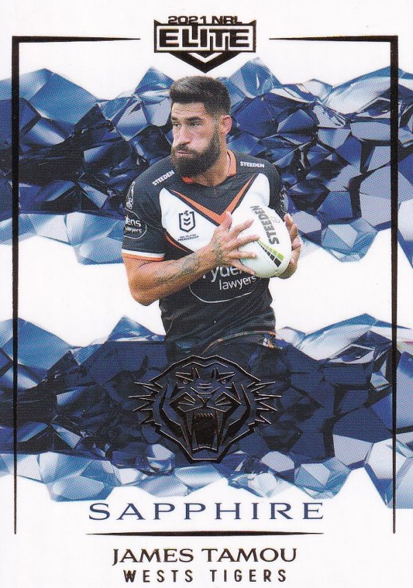 2021 NRL Elite Sapphire Mojo - MS144 James Tamou Wests Tigers