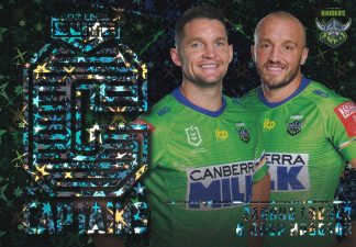 2021 NRL Elite Captains Priority - CP02 Jarrod Croker & Josh Hodgson Canberra Raiders