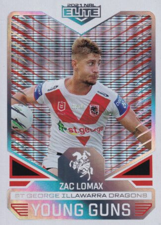2021 NRL Elite Young Guns Priority - YGP26 Zac Lomax St George Dragons