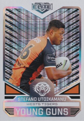 2021 NRL Elite Young Guns Priority - YGP32 Stefano Utoikamanu Wests Tigers