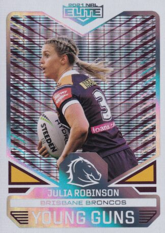 2021 NRL Elite Young Guns Priority - YGP33 Julia Robinson Brisbane Broncos