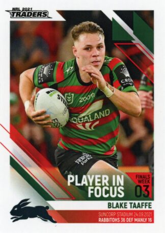 2021 NRL Traders Player In Focus Finals Week - IFFW03 Blake Taaffe South Sydney Rabbitohs