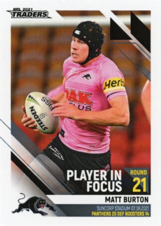 2021 NRL Traders Player In Focus - IF21 Matt Burton Penrith Panthers