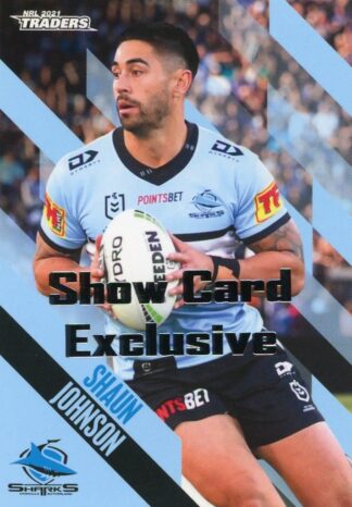 2021 NRL Traders Show Card Exclusive - 035 Shaun Johnson Cronulla Sharks