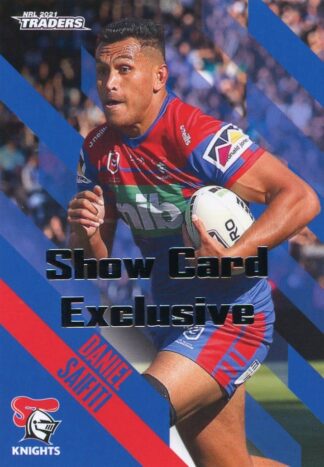 2021 NRL Traders Show Card Exclusive - 080 Daniel Saifiti Newcastle Knights