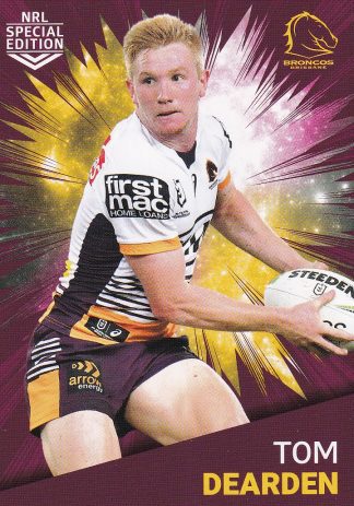 2021 NRL Rivalry Common Card - Base 02 Tom Dearden Brisbane Broncos