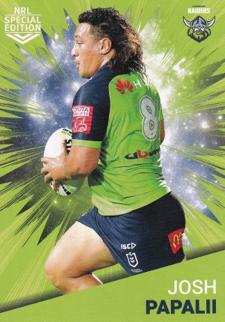 2021 NRL Rivalry Common Card - Base 05 Josh Papalii Canberra Raiders