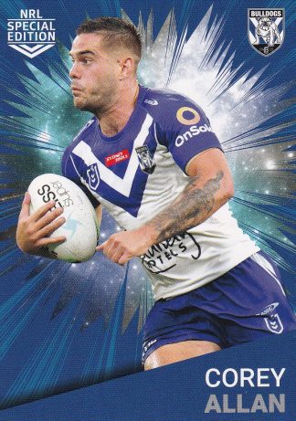 2021 NRL Rivalry Common Card - Base 07 Corey Allan Canterbury Bulldogs