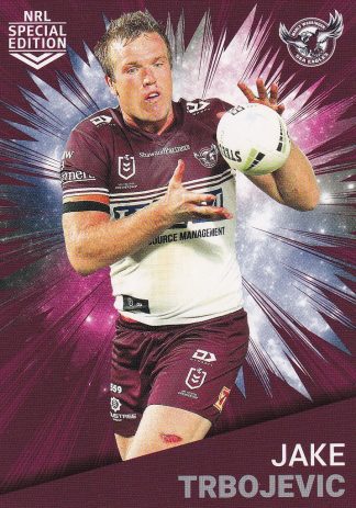 2021 NRL Rivalry Common Card - Base 18 Jake Trbojevic Manly Sea Eagles