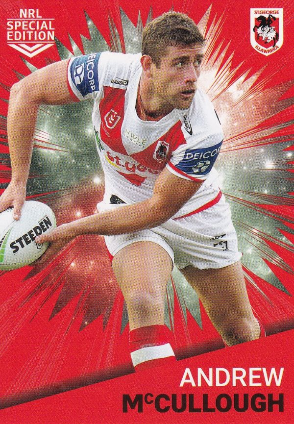 2021 NRL Rivalry Common Card - Base 38 Andrew McCullough St George Dragons