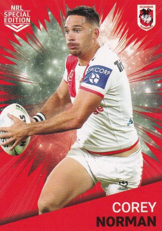 2021 NRL Rivalry Common Card - Base 39 Corey Norman St George Dragons