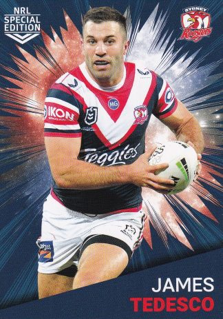2021 NRL Rivalry Common Card - Base 42 James Tedesco Sydney Roosters