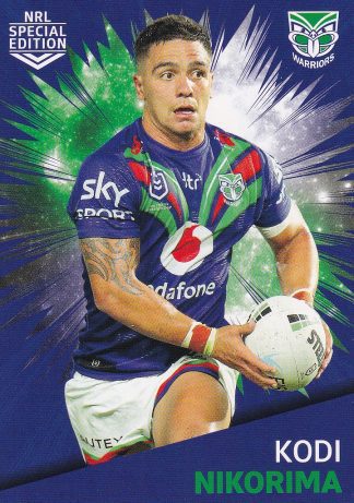 2021 NRL Rivalry Common Card - Base 44 Kodi Nikorima Warriors