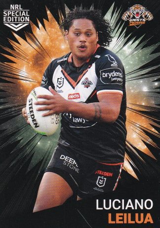 2021 NRL Rivalry Common Card - Base 48 Luciano Leilua Wests Tigers