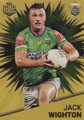 2021 NRL Rivalry Gold Card - G02 Jack Wighton Canberra Raiders