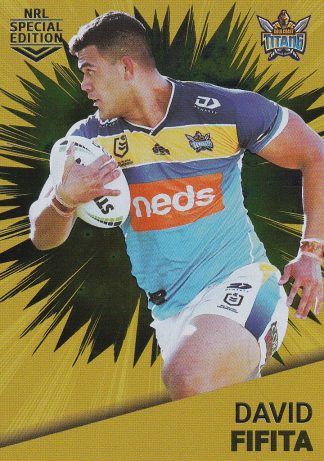 2021 NRL Rivalry Gold Card - G05 David Fifita Gold Coast Titans