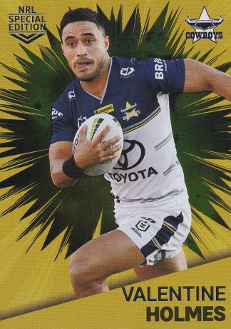 2021 NRL Rivalry Gold Card - G09 Valentine Holmes North QLD Cowboys