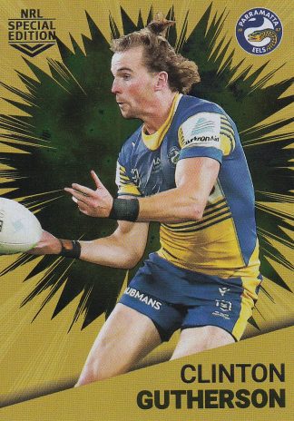 2021 NRL Rivalry Gold Card - G10 Clinton Gutherson Parramatta Eels