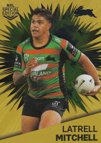 2021 NRL Rivalry Gold Card - G12 Latrell Mitchell South Sydney Rabbitohs