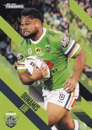 2021 NRL Traders Common Card - Base 014 Dunamis Lui Canberra Raiders