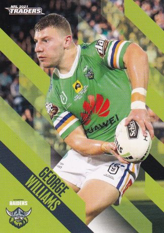 2021 NRL Traders Common Card - Base 020 George Williams Canberra Raiders