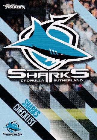 2021 NRL Traders Common Card - Base 031 Cronulla Sharks Checklist