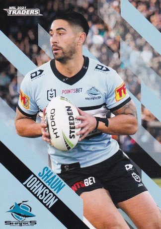2021 NRL Traders Common Card - Base 035 Shaun Johnson Cronulla Sharks