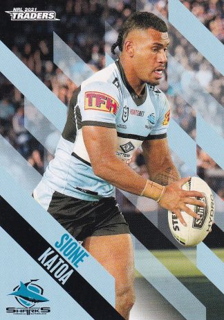 2021 NRL Traders Common Card - Base 036 Sione Katoa Cronulla Sharks