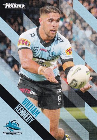 2021 NRL Traders Common Card - Base 037 William Kennedy Cronulla Sharks