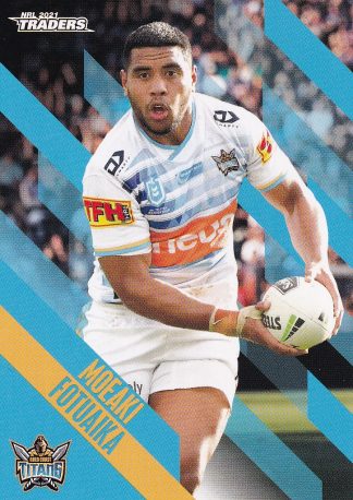 2021 NRL Traders Common Card - Base 046 Moeaki Fotuaika Gold Coast Titans