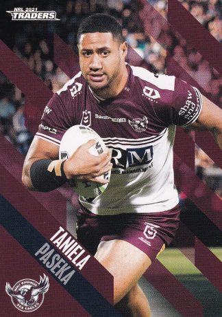 2021 NRL Traders Common Card - Base 056 Taniela Paseka Manly Sea Eagles