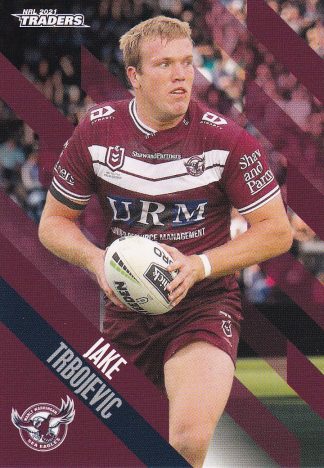 2021 NRL Traders Common Card - Base 059 Jake Trbojevic Manly Sea Eagles