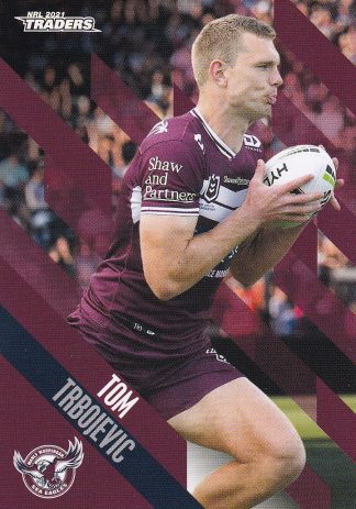 2021 NRL Traders Common Card - Base 060 Tom Trbojevic Manly Sea Eagles