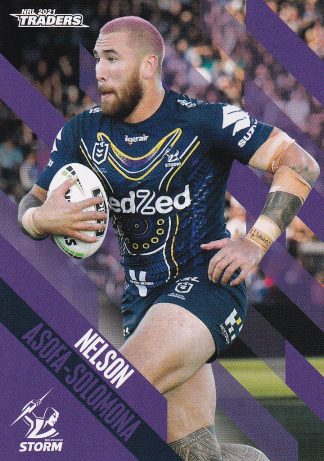 2021 NRL Traders Common Card - Base 062 Nelson Asofa-Solomona Melbourne Storm