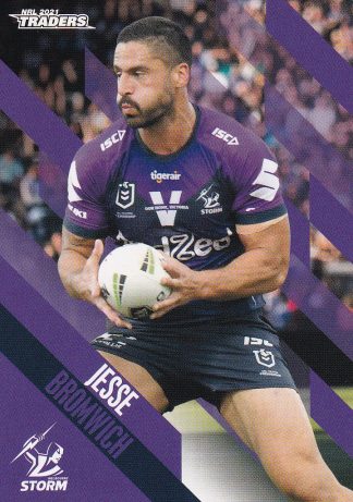 2021 NRL Traders Common Card - Base 063 Jesse Bromwich Melbourne Storm