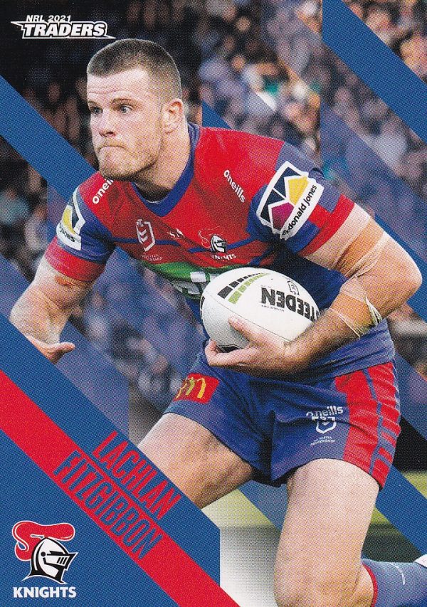 2021 NRL Traders Common Card - Base 074 Lachlan Fitzgibbon Newcastle Knights