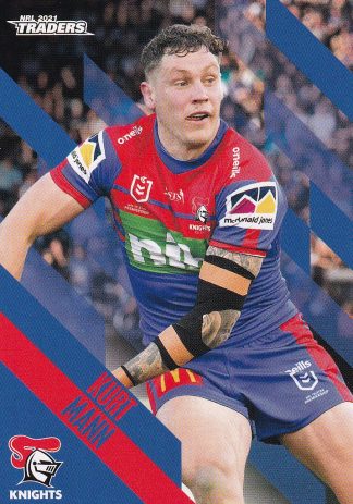 2021 NRL Traders Common Card - Base 077 Kurt Mann Newcastle Knights