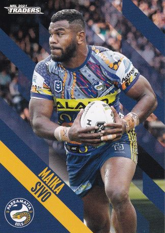 2021 NRL Traders Common Card - Base 100 Maika Sivo Parramatta Eels